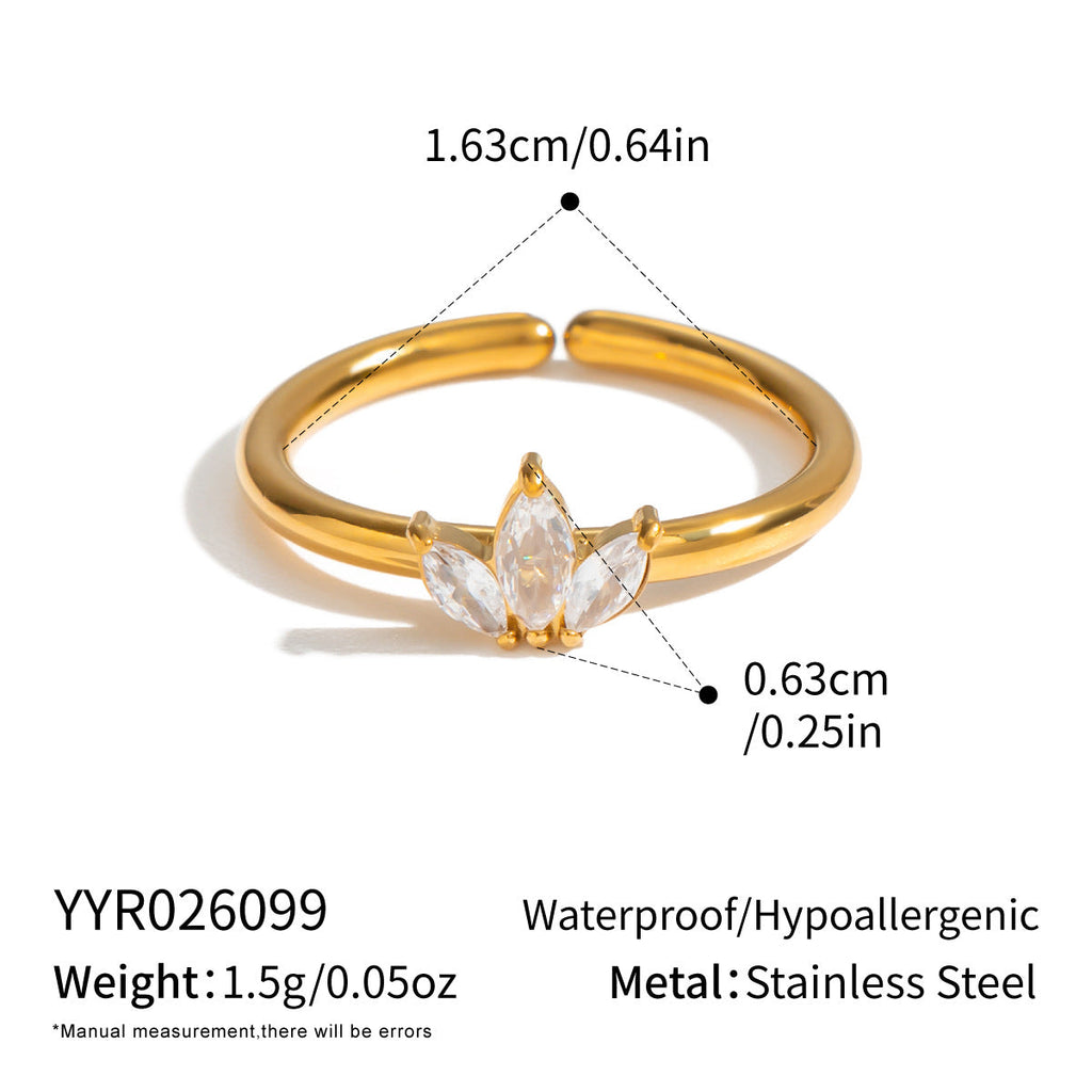 Zircon Niche And Sophisticated Finger Ring
