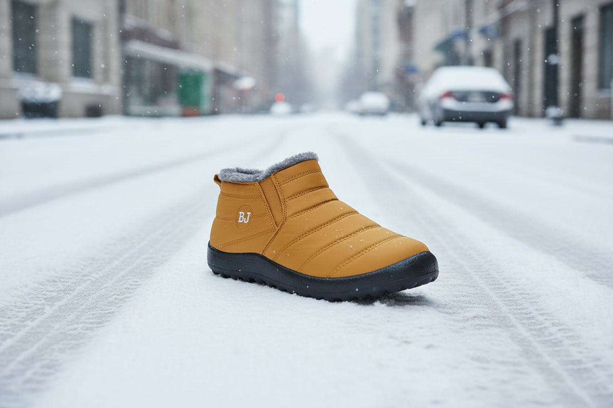 Women’s Warm Padded Lightweight Cotton Boots – Cozy Winter Non-Slip Outdoor Ankle Boots