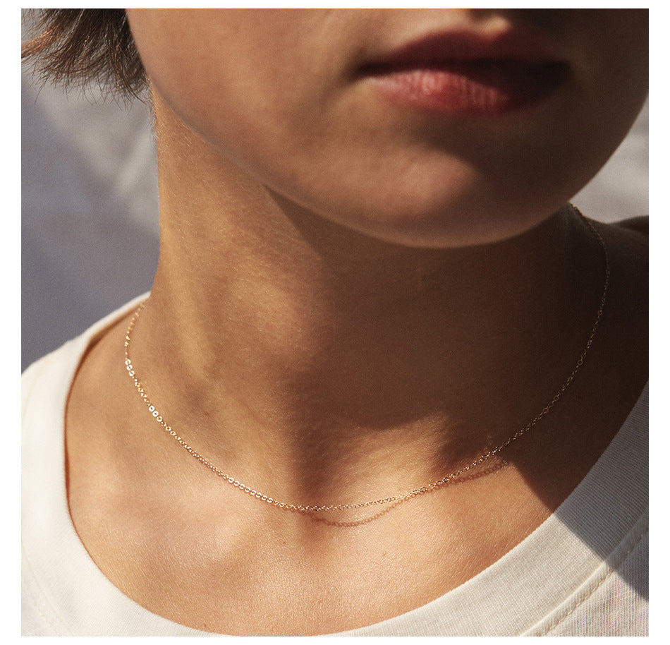 Alloy Gold Necklace Elegant American Collar