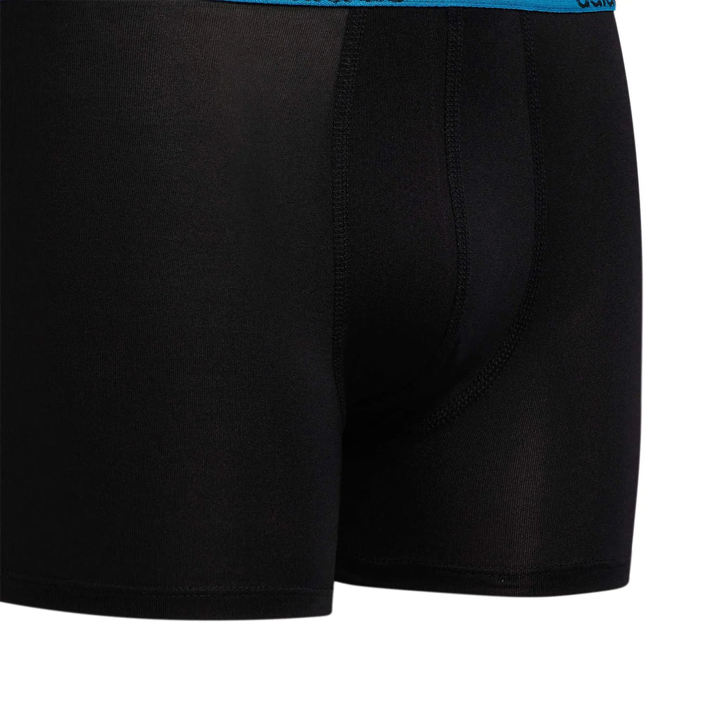 adidas Kids-Boy's Performance Boxer Briefs Underwear (4-Pack) Large Black/Solar Blue/Semi Solar Slime Green
