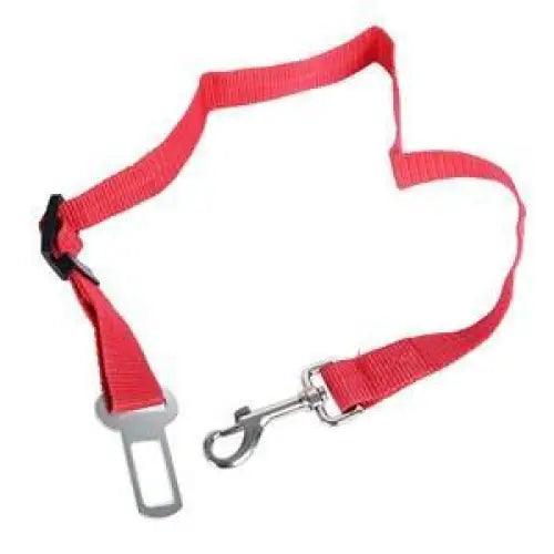 Adjustable Pet Car Seat Belt Lead with Removable Bowtie - Unisex