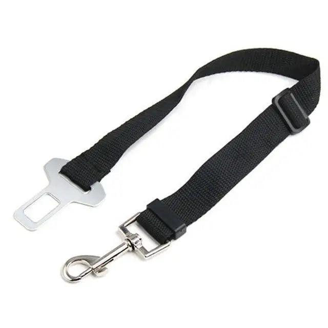 Adjustable Pet Car Seat Belt Lead with Removable Bowtie - Unisex