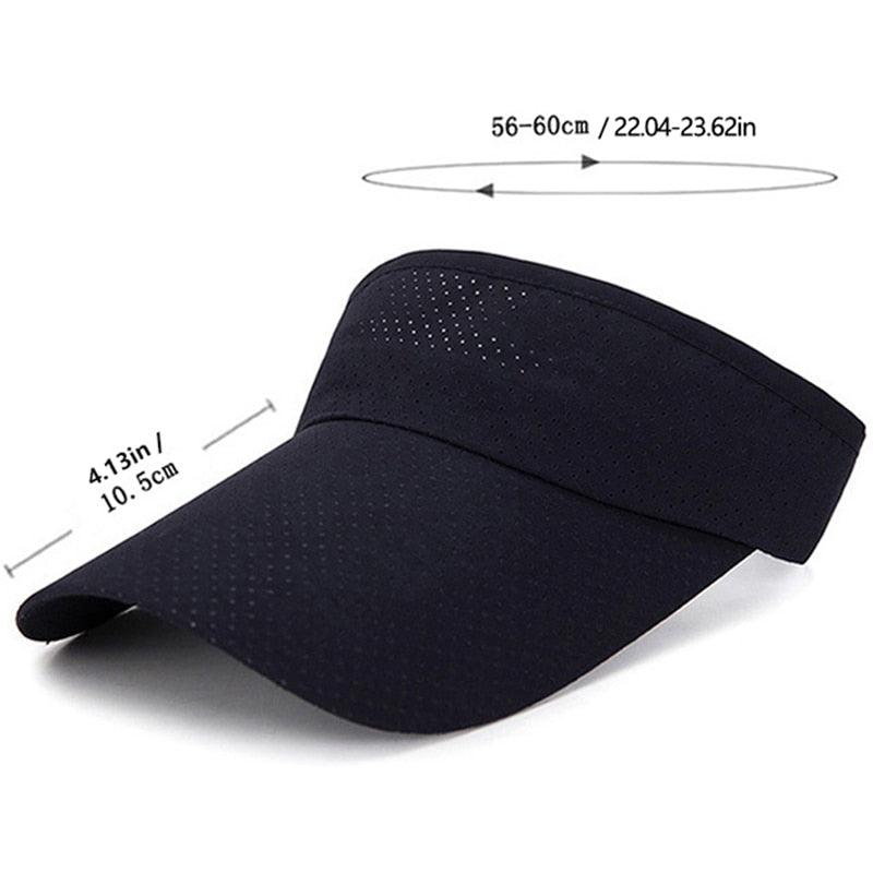 Adjustable Sports Visor - Breathable UV Protection Sun Hat