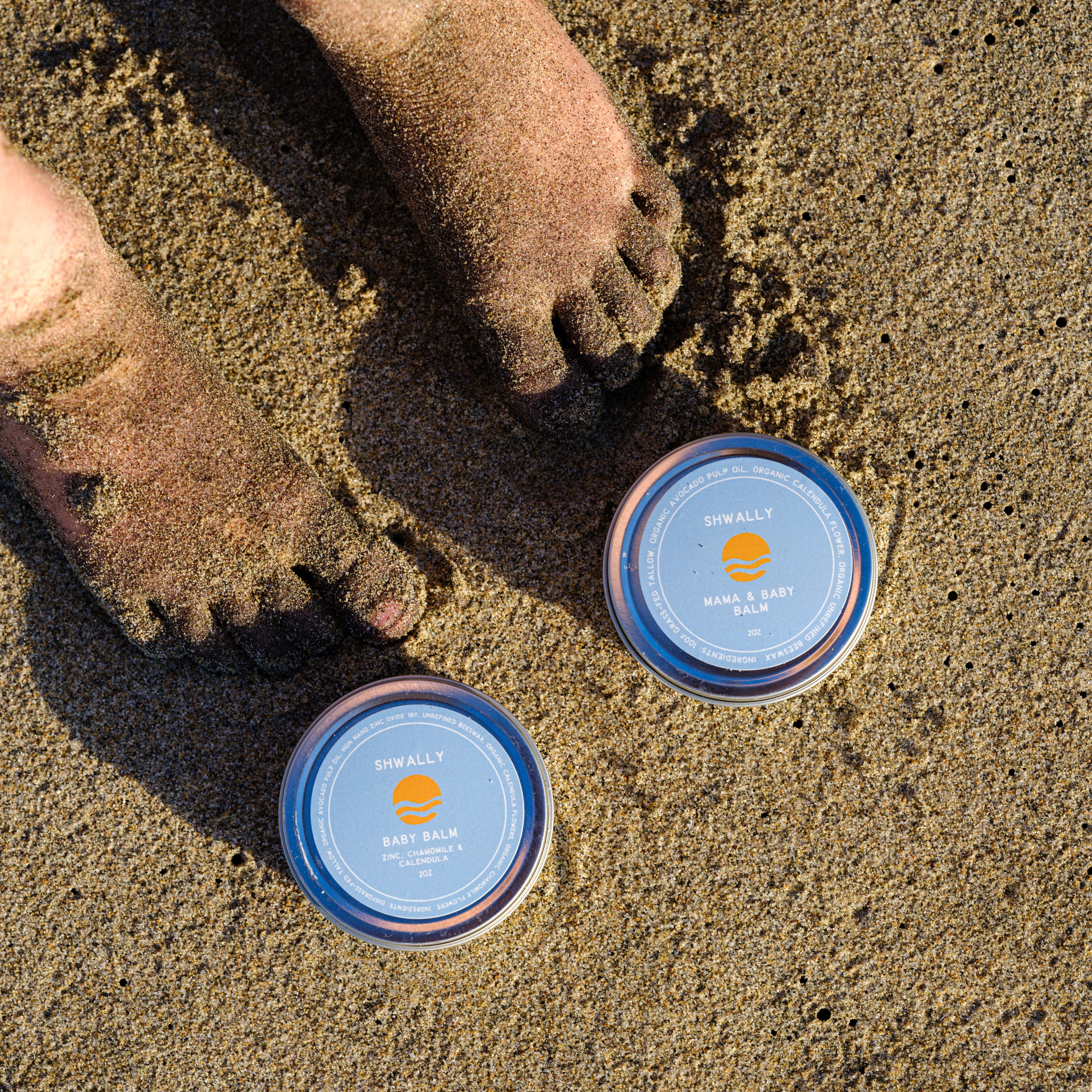 Shwally Zinc, Calendula & Chamomile Baby Booty Diaper Cream 2OZ