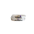 Birthstone-engraved Four-Piece Stacked Ring Set