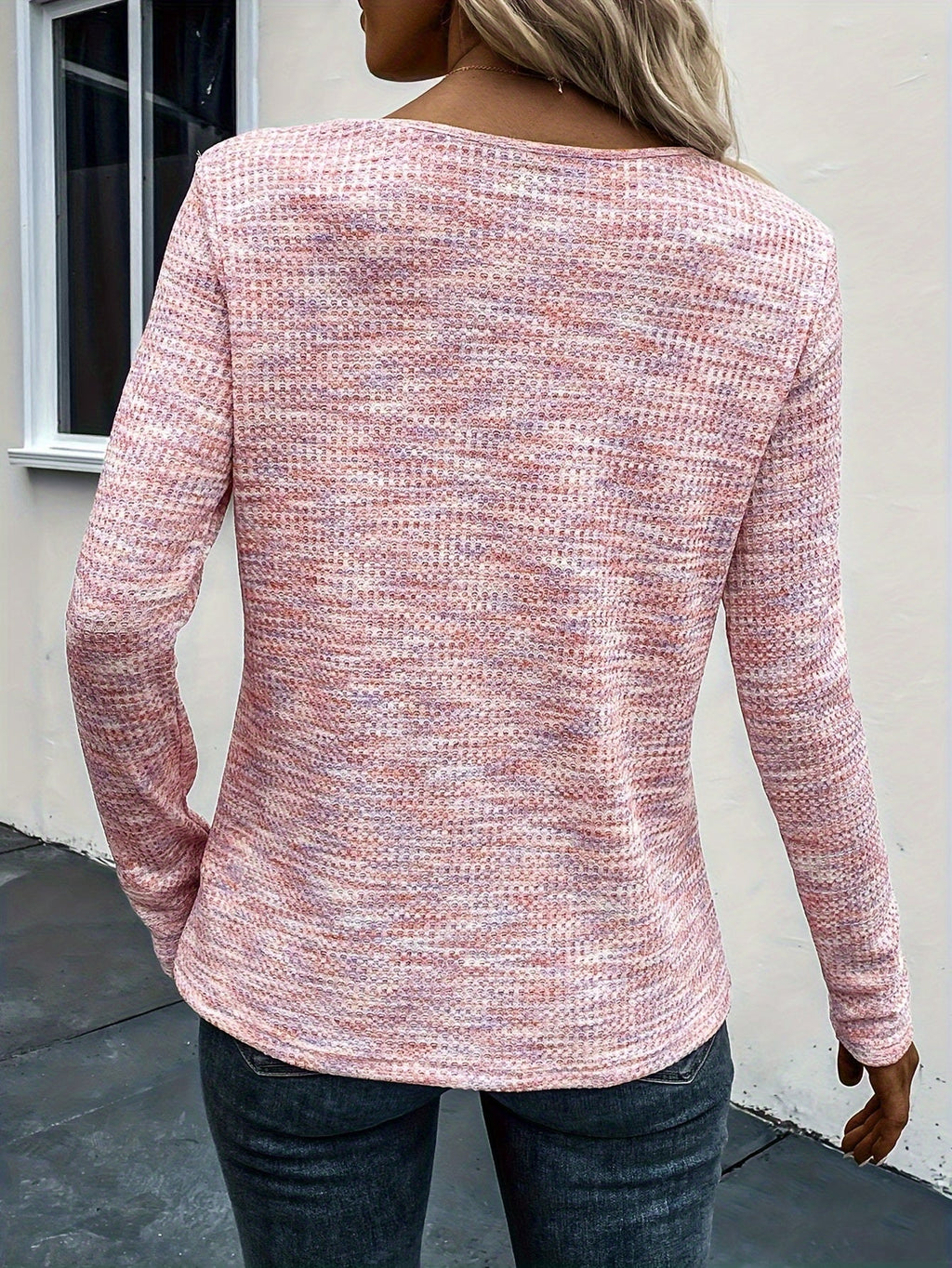 Chic VNeck Tee Elegant Soft Versatile Style