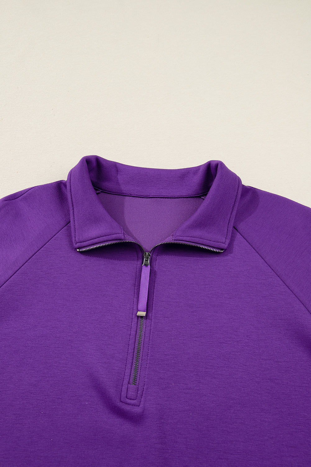 Wisteria Collar Half Zip Pullover & Mini Skirt 2pc Set