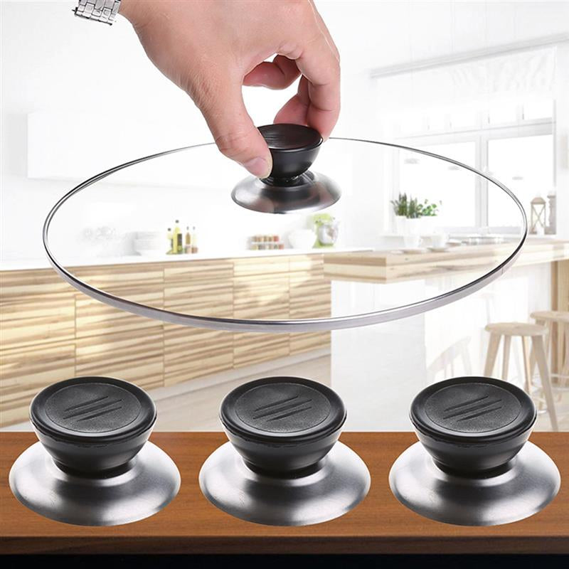 4-Piece Universal Kitchen Cookware Pot Lid Handle Set
