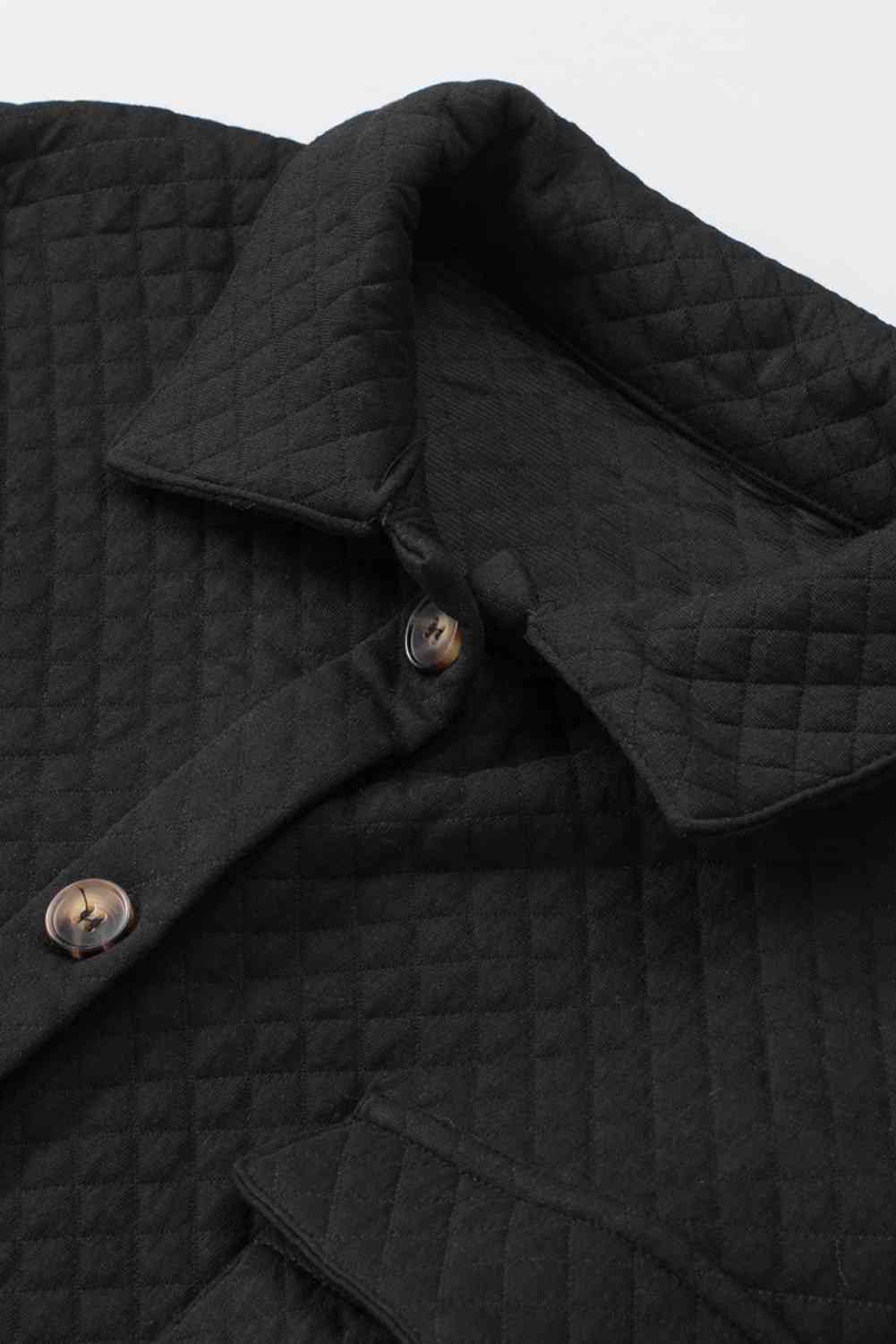 Classic Lightweight Button-Down Collared Jacket with Pockets