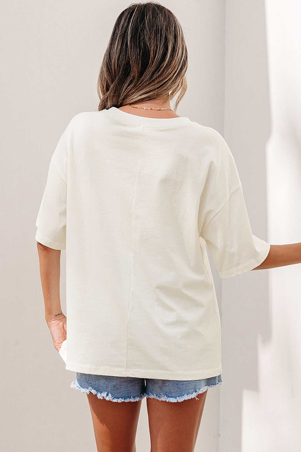 Western Star Studded Detail Short Sleeve Top
