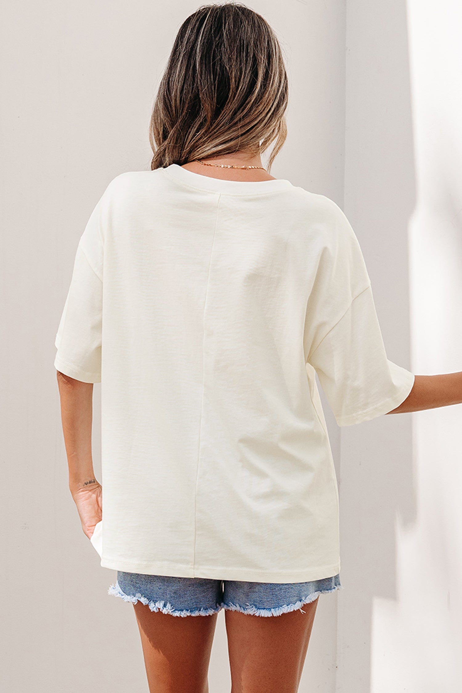 Western Star Studded Detail Short Sleeve Top