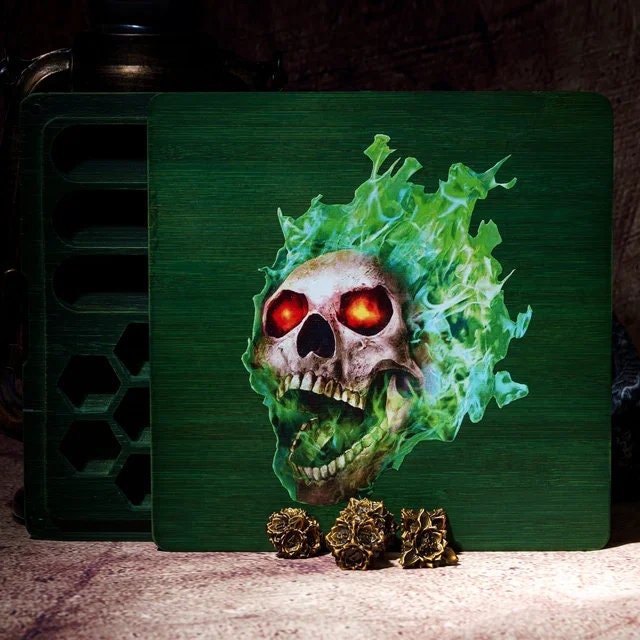 2-in-1 Wooden Dice Vault & Tray