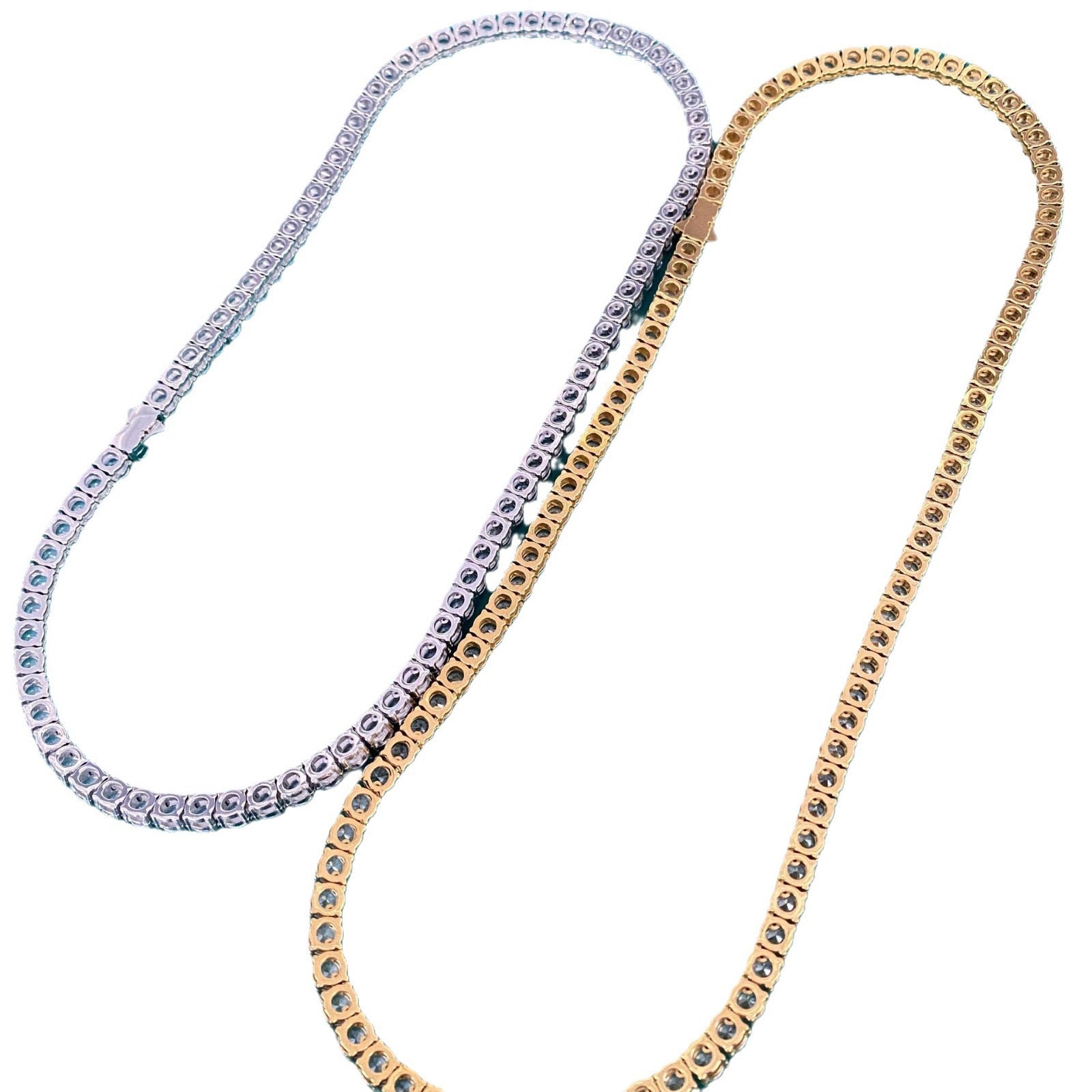 Single-row Diamond Hip-hop Mens Necklace