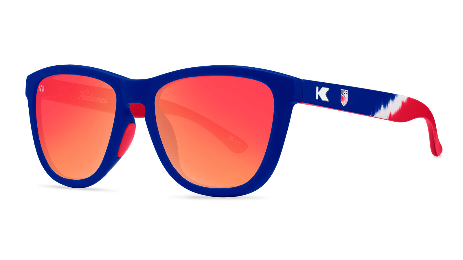 U.S. Soccer 2024 Premiums Sport Sunglasses Blue Red White