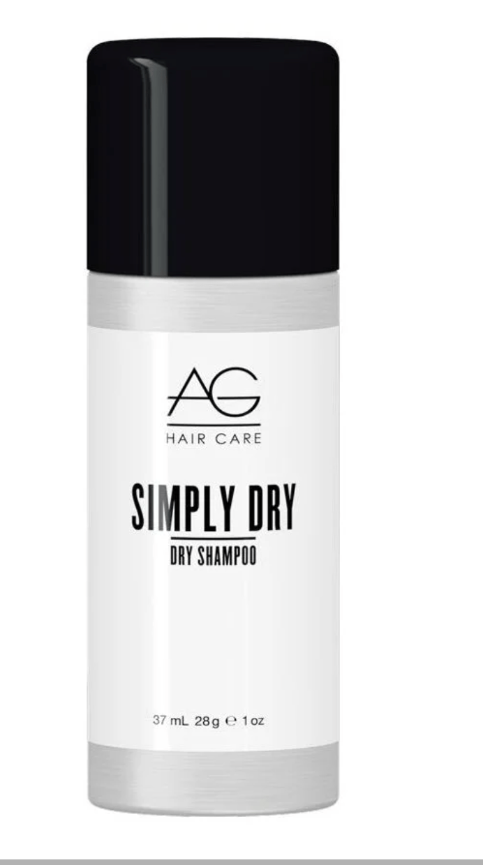 Travel size AG Simply Dry Shampoo 1 oz bottle for hair oil absorption and volume