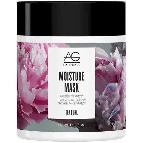 AG Texture Moisture Mask Infusion Treatment in 178mL bottle with minimalist floral design