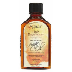 Agadir Argan Oil Hair Treatment in 4oz amber bottle with cream label