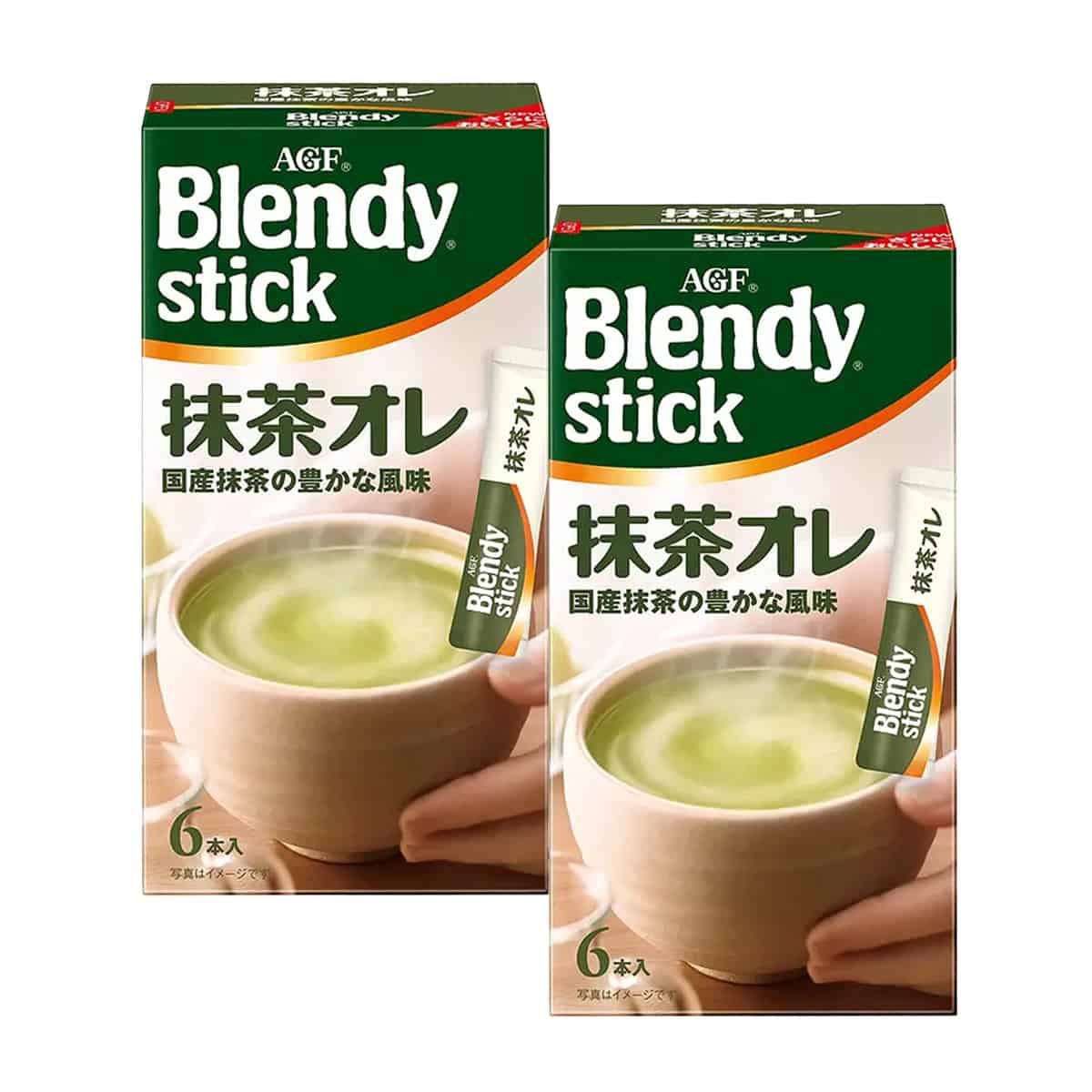 AGF Blendy Stick Matcha Au Lait green tea latte instant sticks in packaging