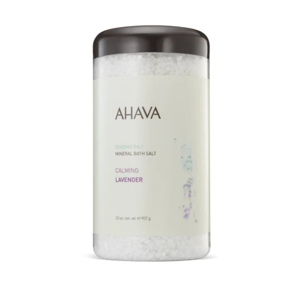 32 oz container of Ahava Lavender Dead Sea Bath Salts
