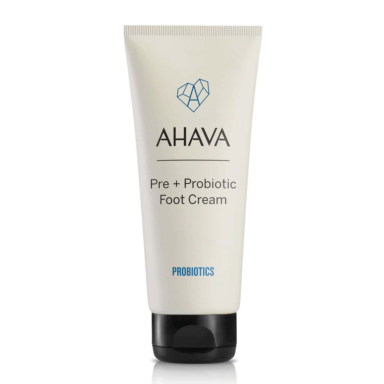 Ahava Pre + Probiotic Foot Cream tube for skin microbiome balance and hydration