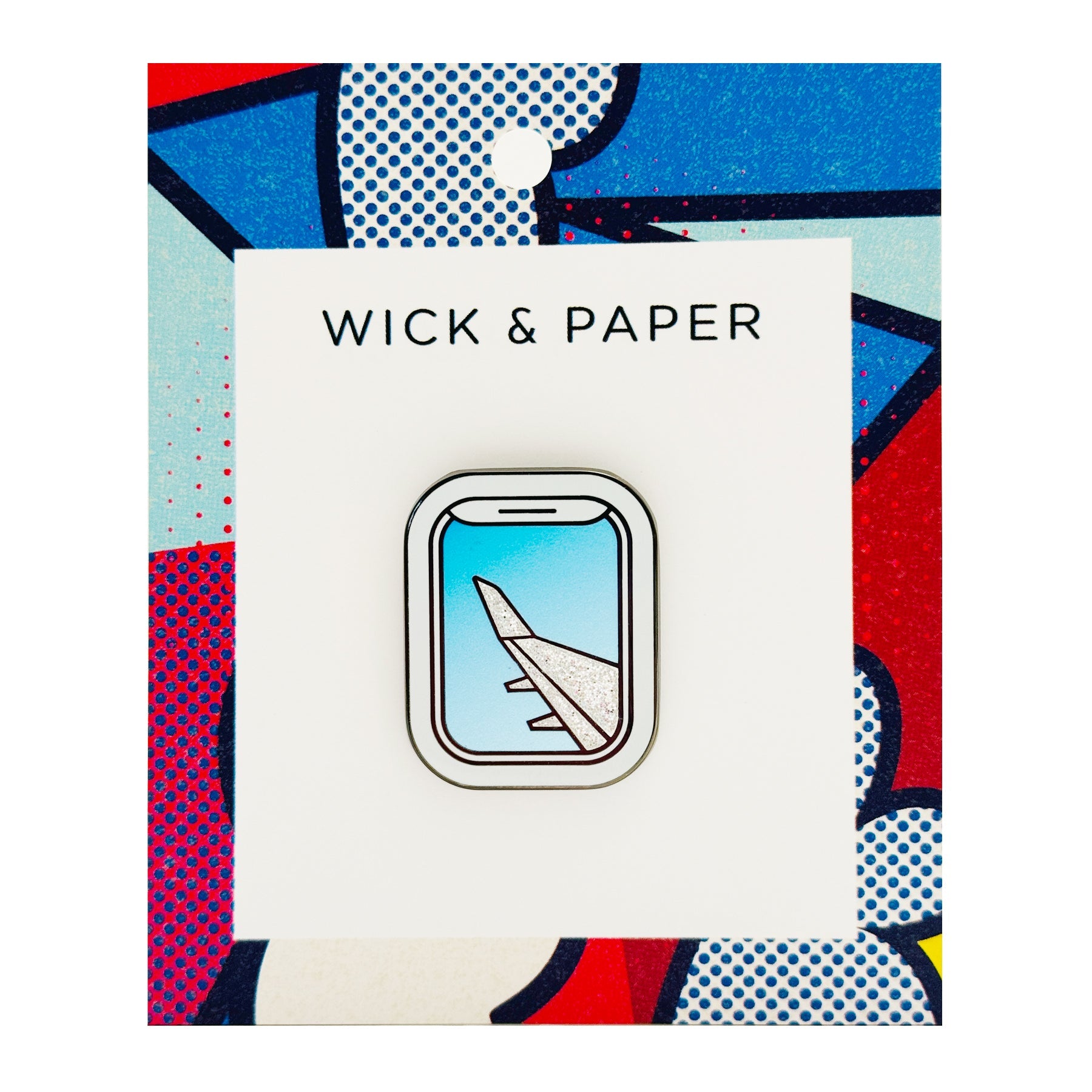 Airplane Window Enamel Pin