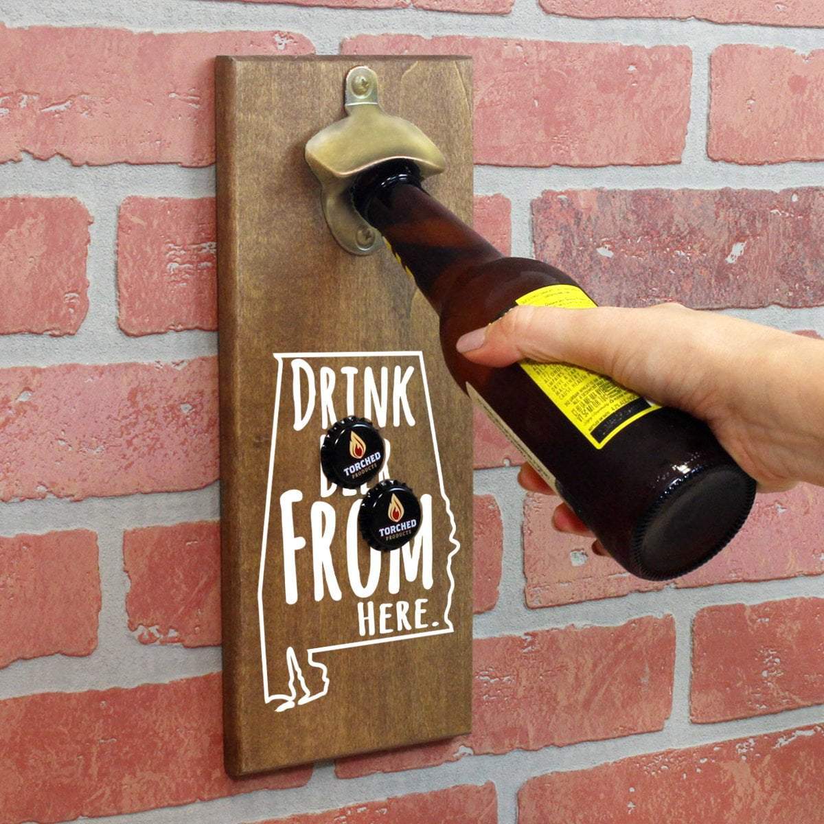 Alabama Drink Beer From Here Cap Catching Magnetic Bottle Openers