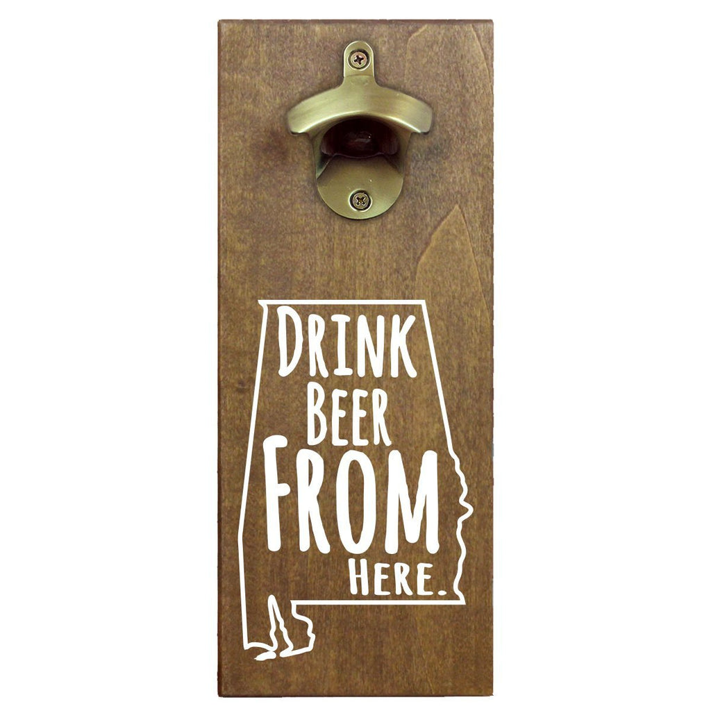 Alabama Drink Beer From Here Cap Catching Magnetic Bottle Openers