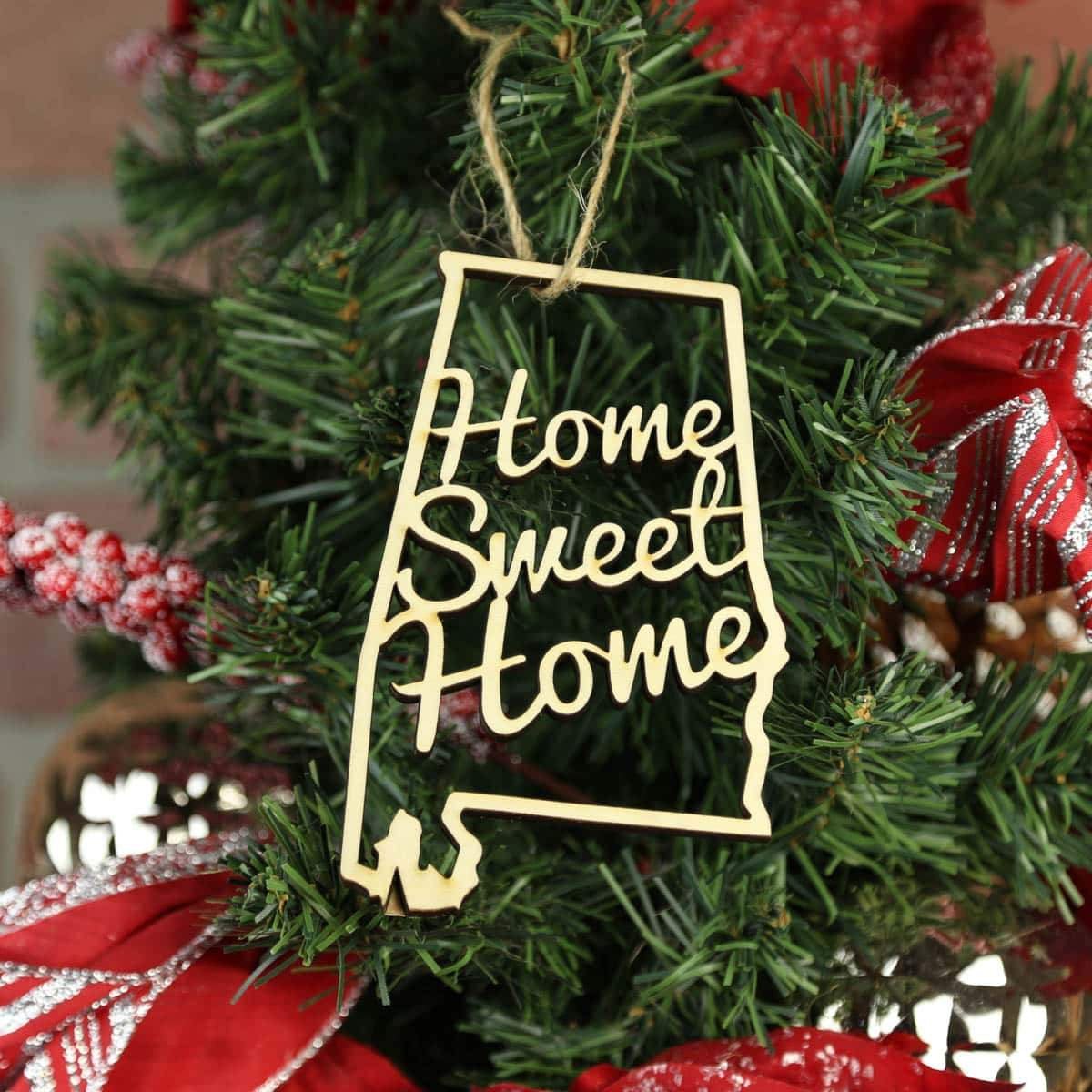 Alabama Home Sweet Home Ornaments
