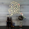 Alaska Beer Cap Map