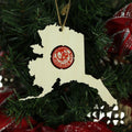 Alaska  Beer Cap Map Ornaments