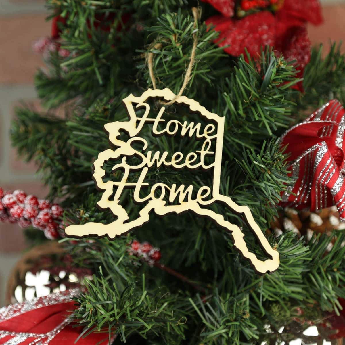 Alaska Home Sweet Home Ornaments