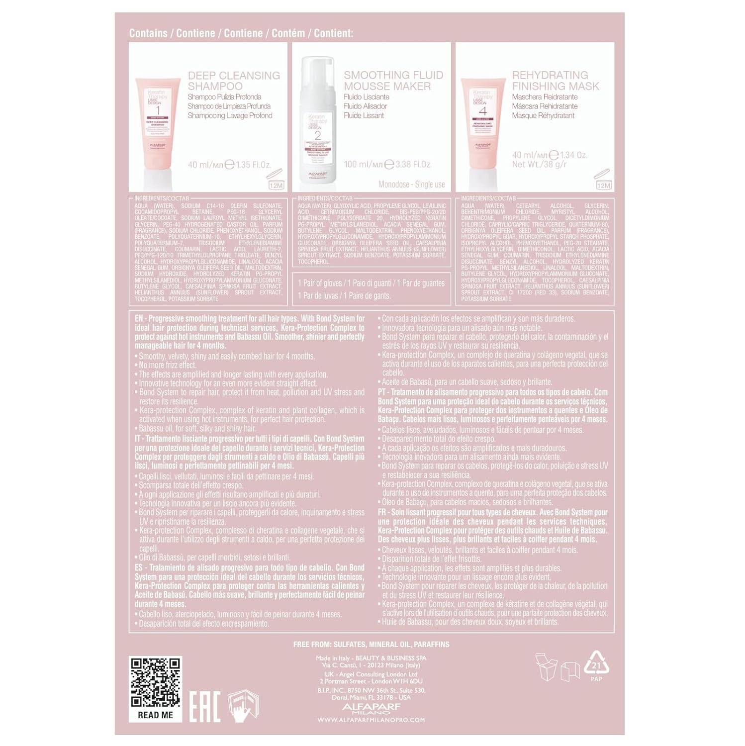 Professional Keratin Hair Smoothing Treatment Kit for Sleek Hair