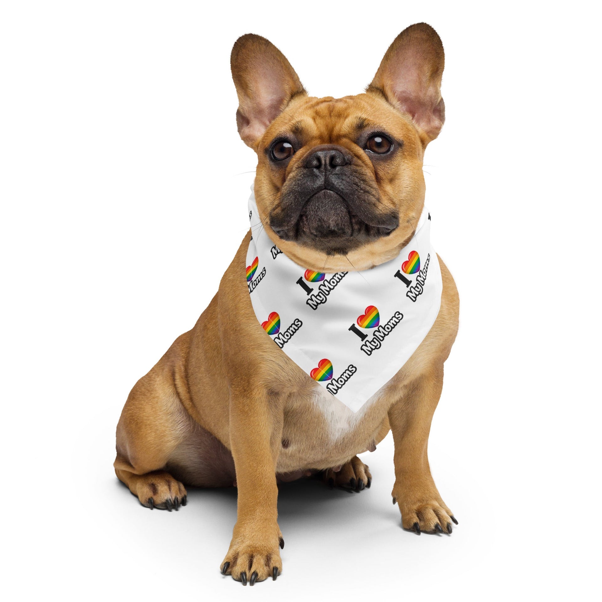 I Love My Moms all-over print bandana