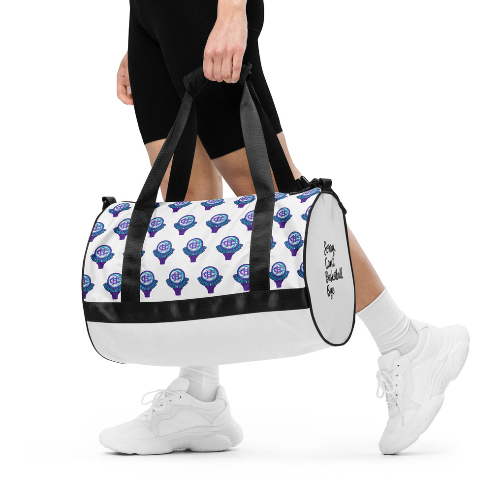 All-Over Print Basketball Gym Bag Water-Resistant Duffel - Image 4
