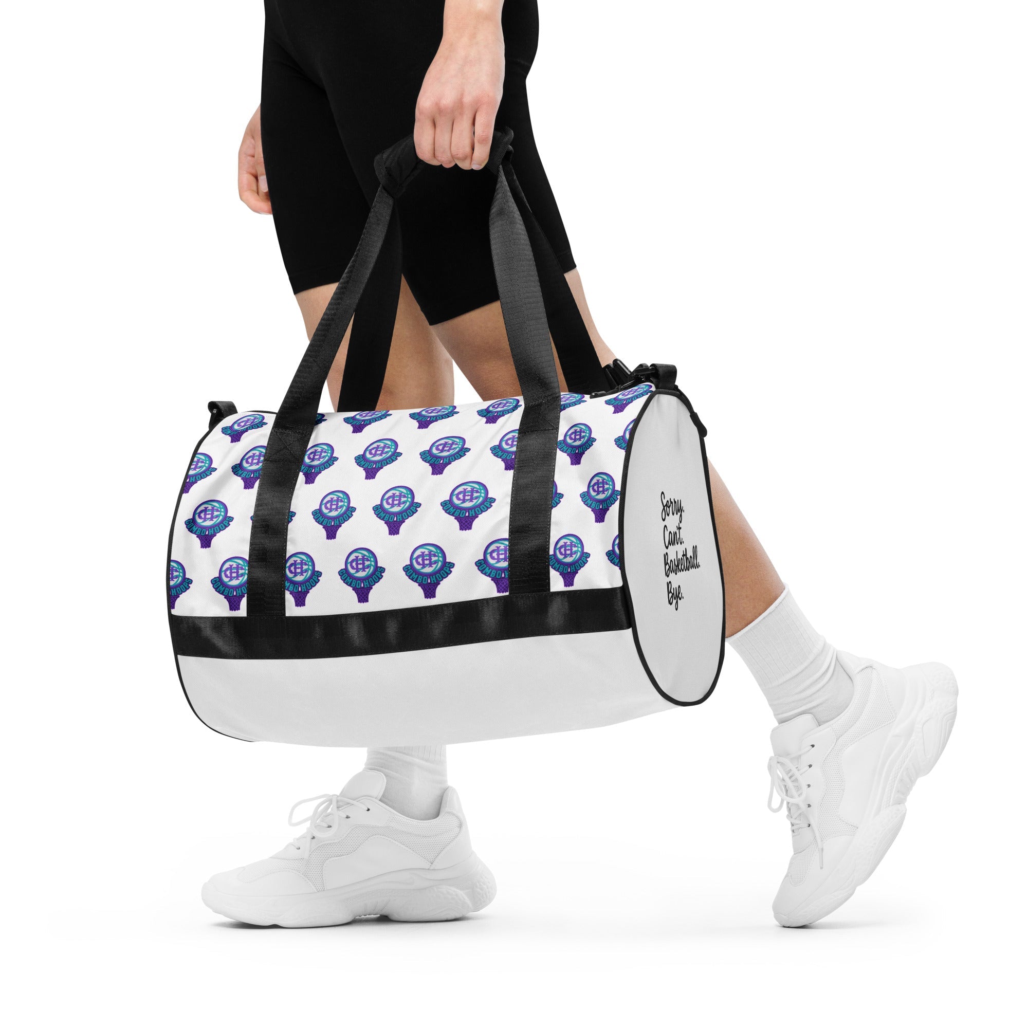 All-Over Print Basketball Gym Bag Water-Resistant Duffel - Image 4