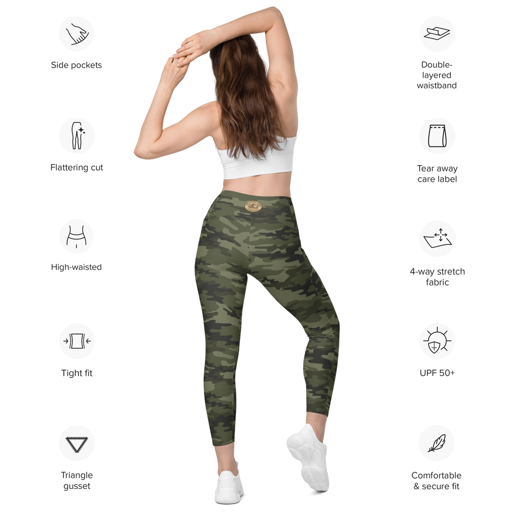 The Casual Camo Company Woodland Leggings with Pockets