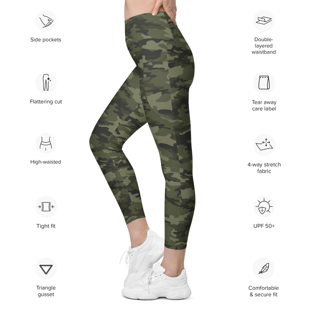 The Casual Camo Company Woodland Leggings with Pockets