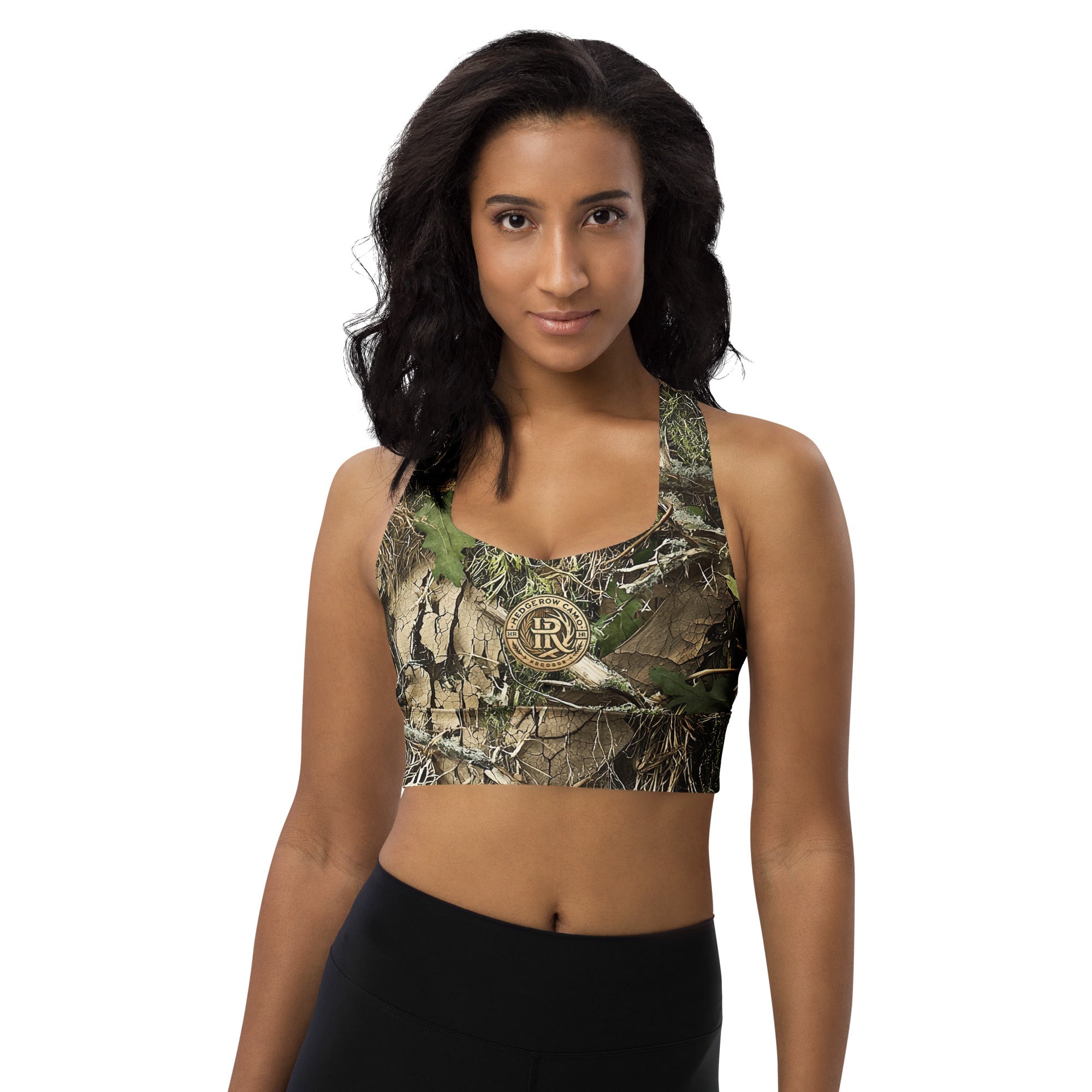 HedgeRow Camo Longline Sports Bra