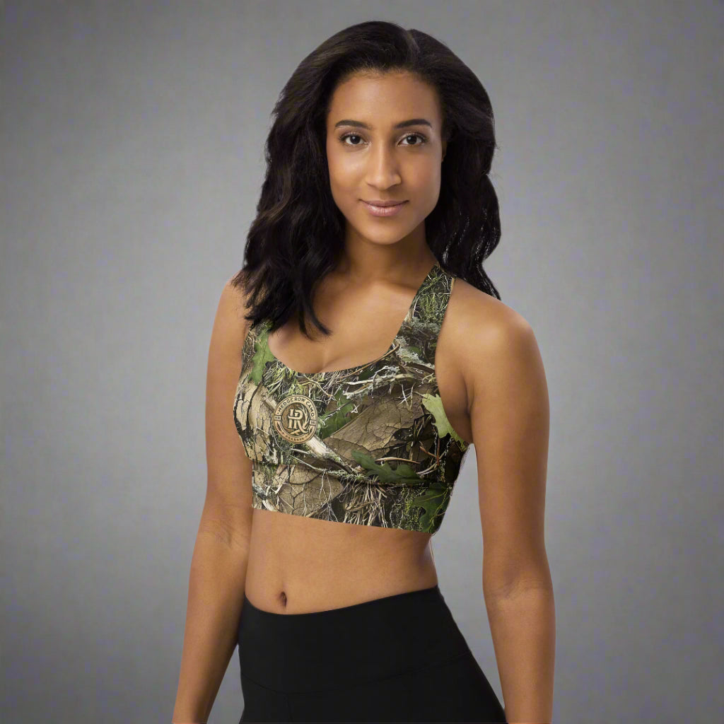 HedgeRow Camo Longline Sports Bra
