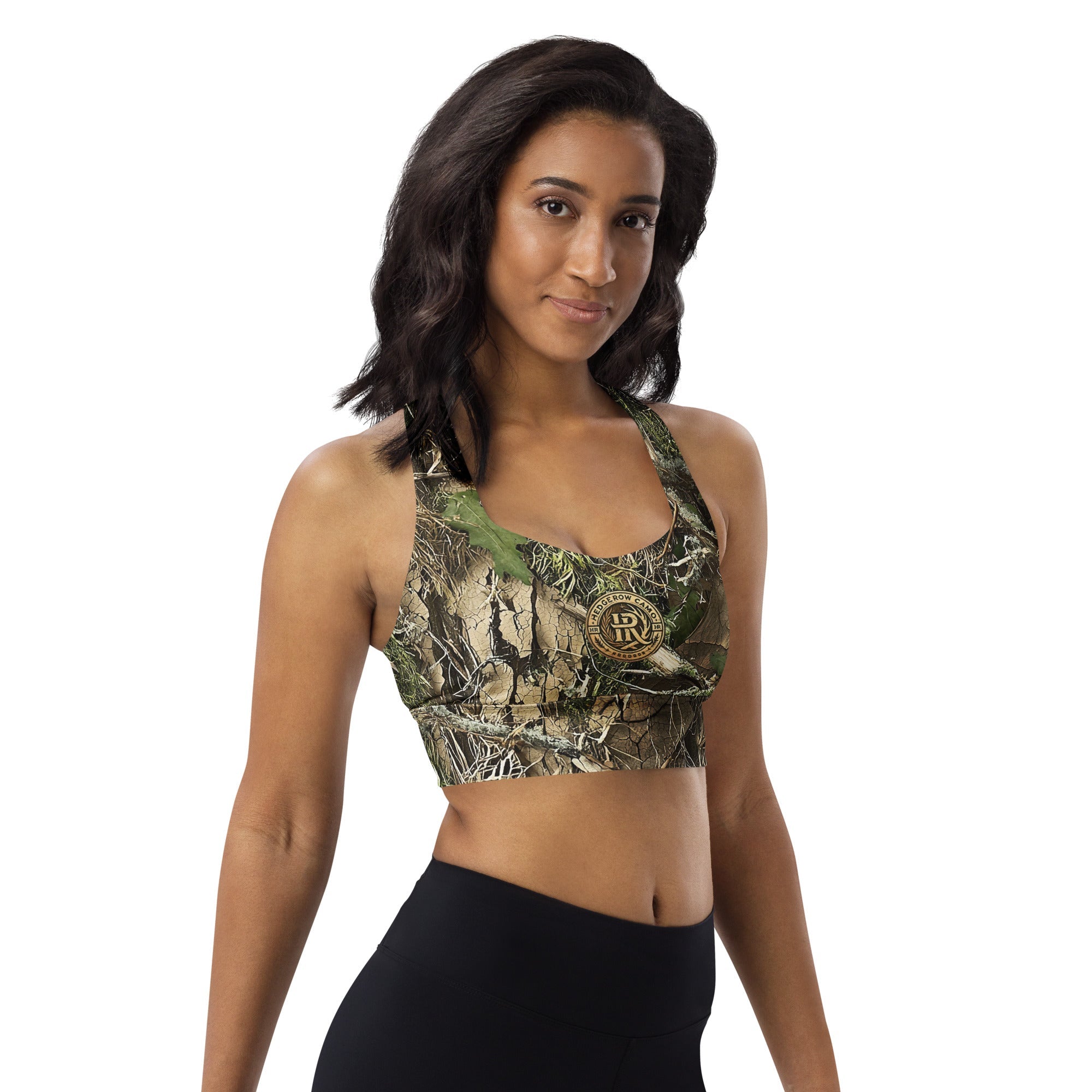 HedgeRow Camo Longline Sports Bra