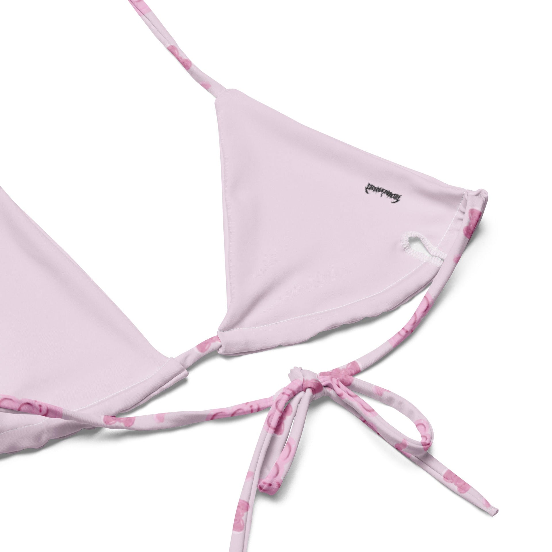 Hello Meow Bikini - Pink & White Y2K Kawaii Animal Print Swimwear