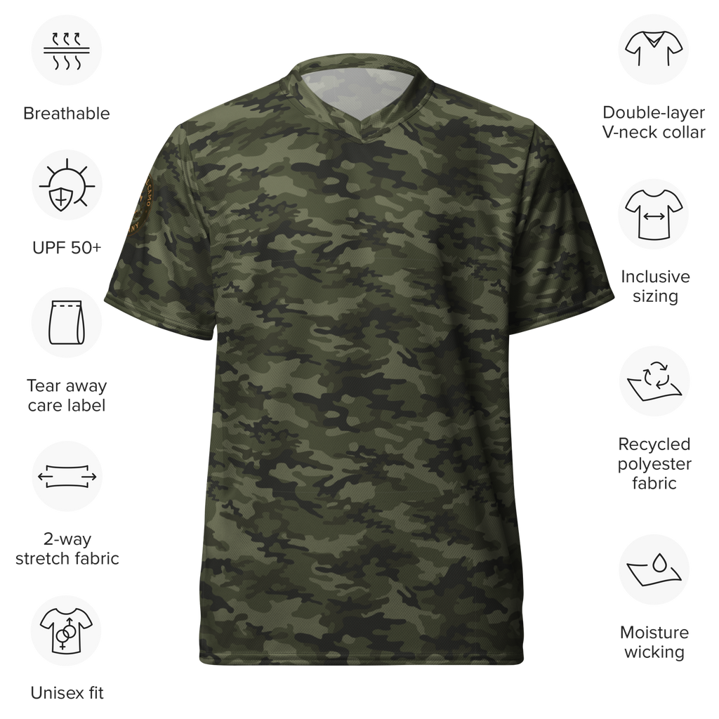 HedgeRow Camo Woodland Performance Sports Jersey