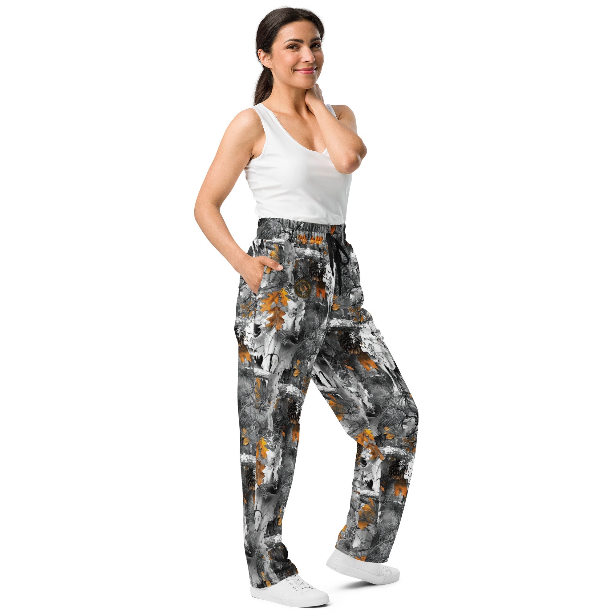 The Casual Camo Company Skull Camo Wide-Leg Joggers