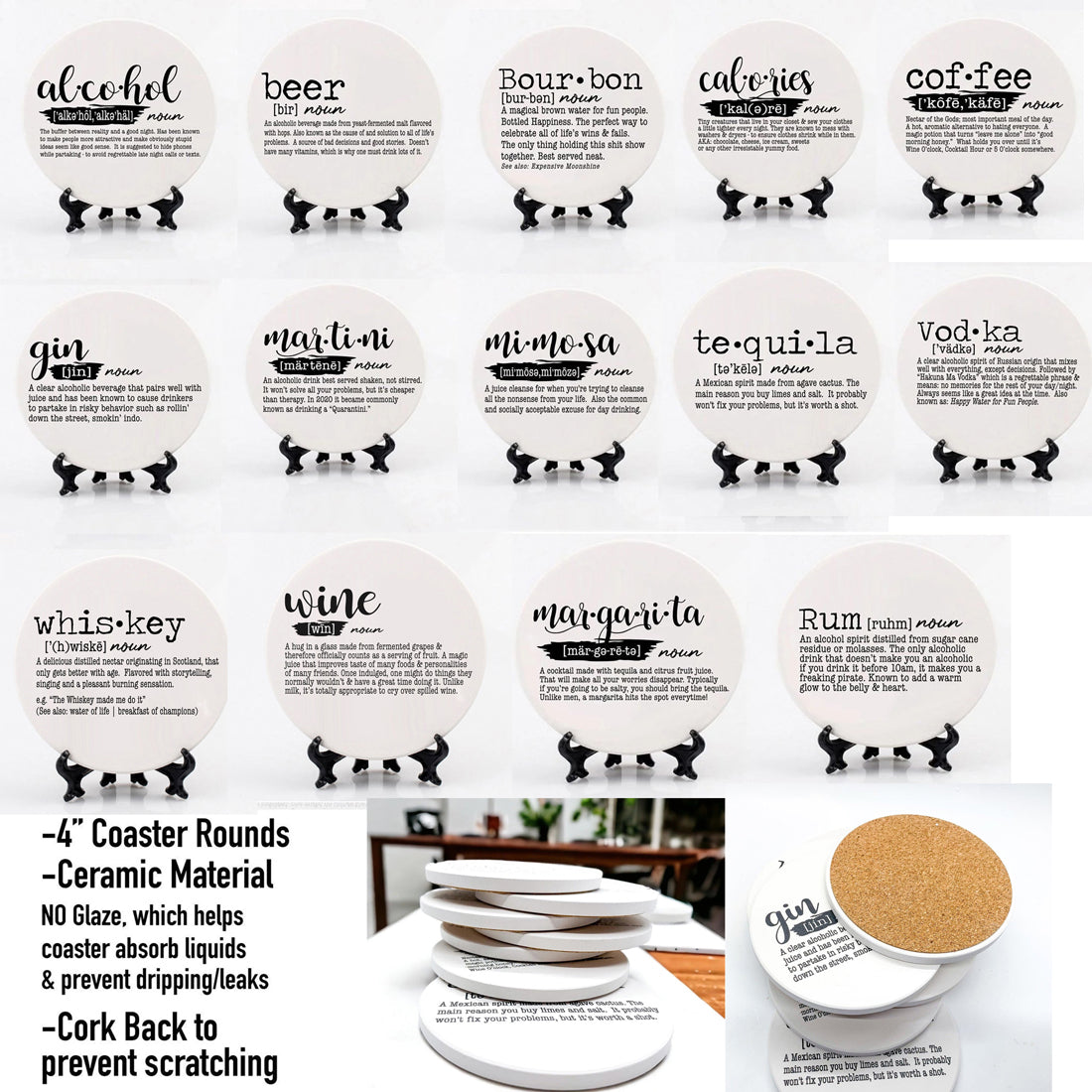 Drink Definition Coasters