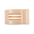 Almond Beige Medium Flat Rectangle Hair Clip for comfortable everyday hair styling