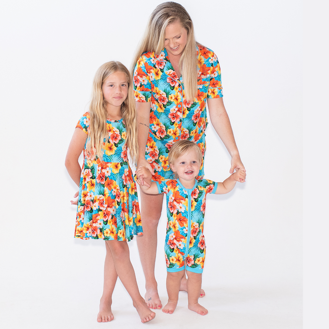 Women's Luxe Tropical Print Short Pajama Set - Image 2