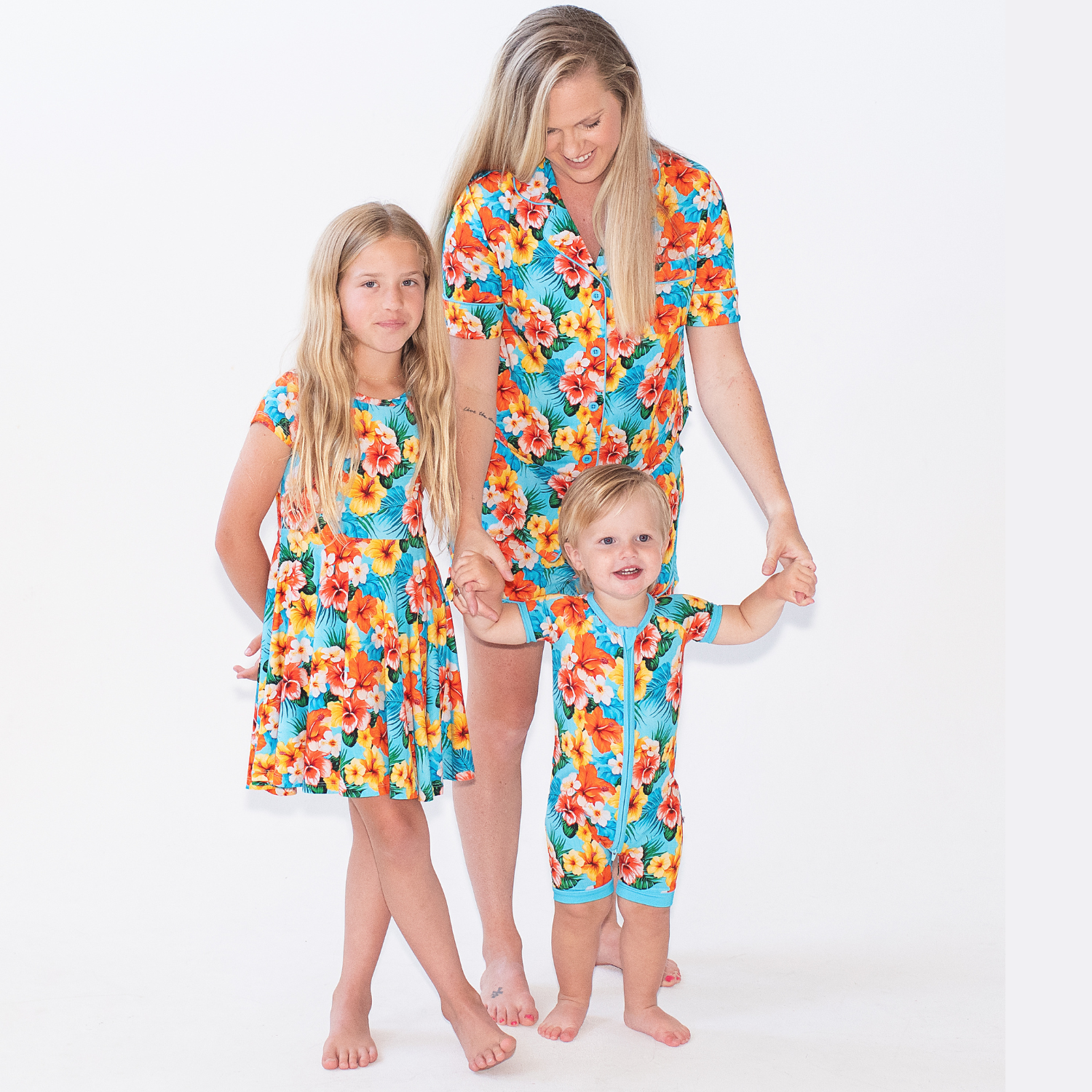 Women's Luxe Tropical Print Short Pajama Set - Image 2