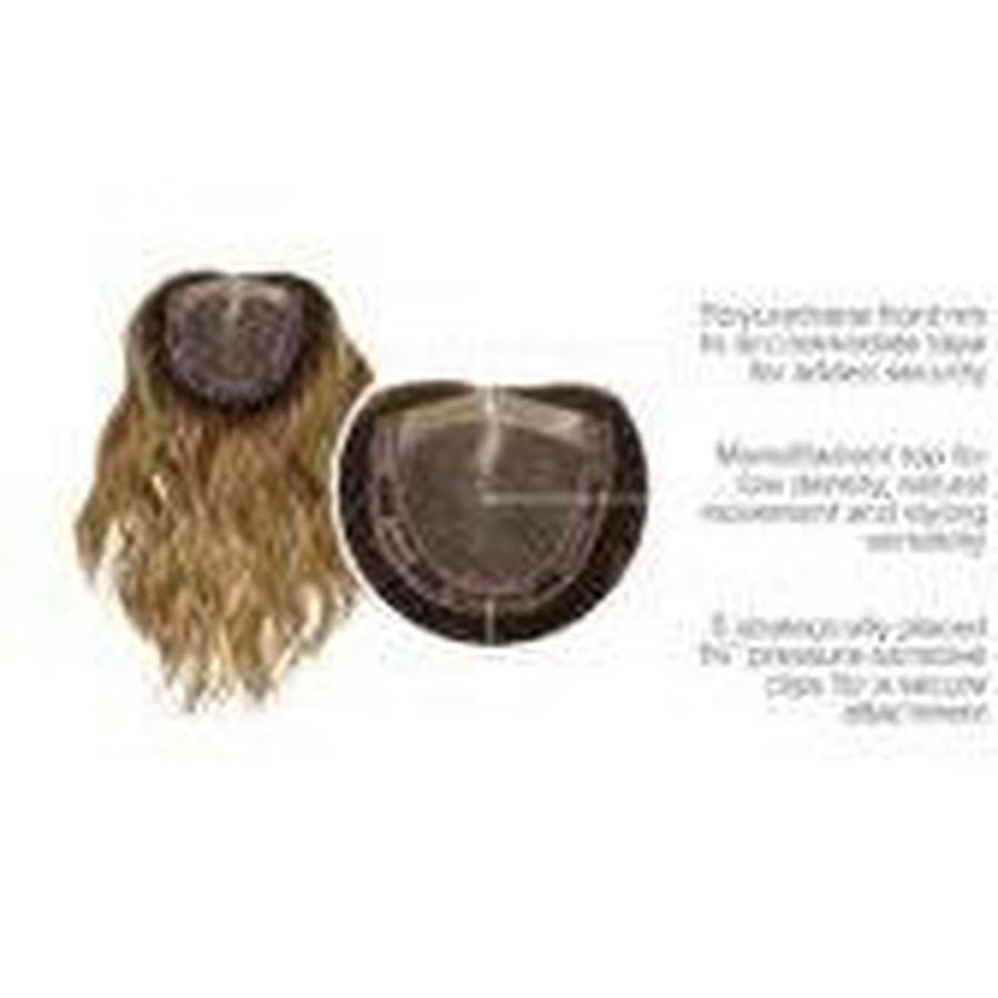 Alpha Wave 16-Inch Hair Top Piece for Beachy Waves