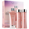 Alterna Caviar Anti-Aging Anti-Frizz Starter Kit including shampoo, conditioner, and blowout butter