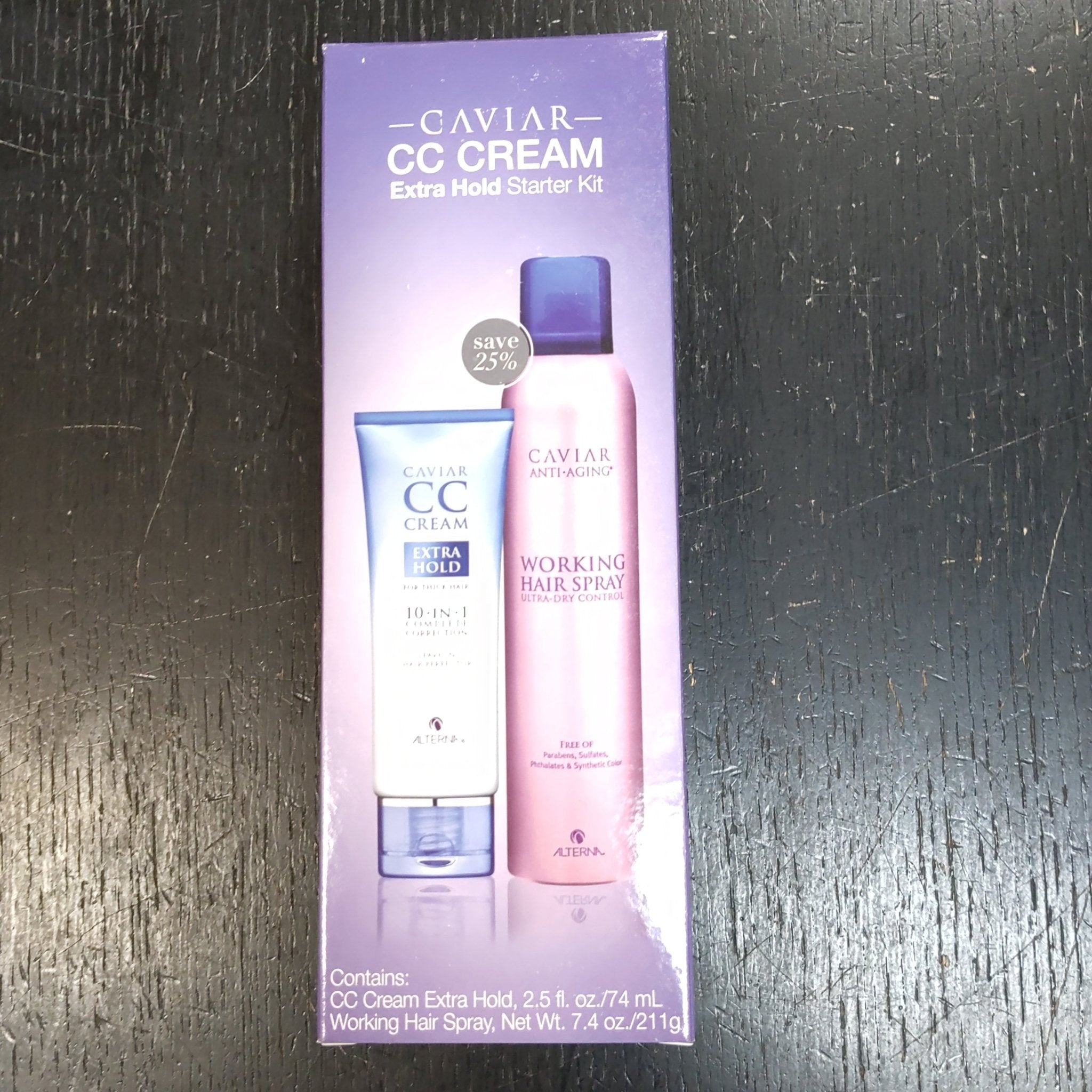 Alterna Caviar CC Cream Extra Hold Starter Kit packaging
